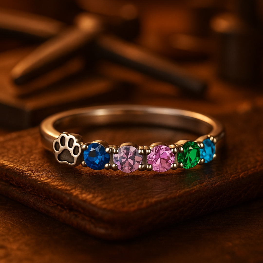 Adjustable Rainbow Bridge Ring