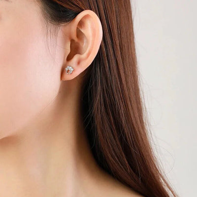 Paw Zirconia Earrings