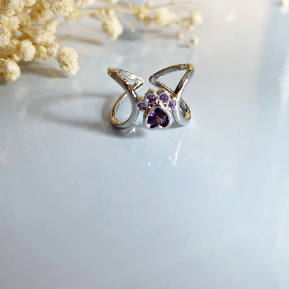 Infinite Love Paw Ring