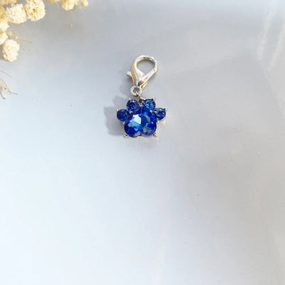 Paw Print Birthstone Keychains