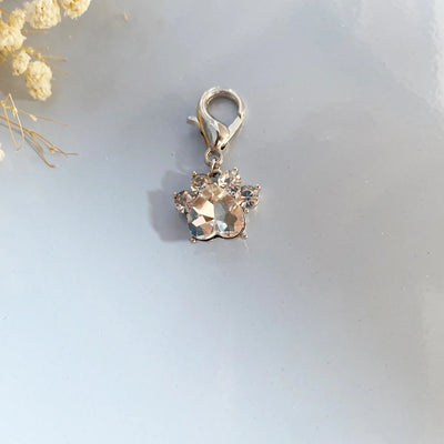 Paw Print Birthstone Keychains