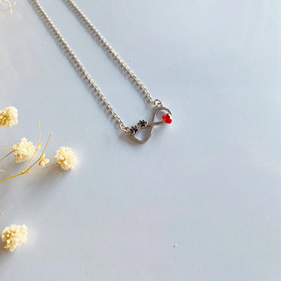 Infinity Paw Print Necklace