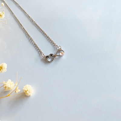 Infinity Paw Print Necklace