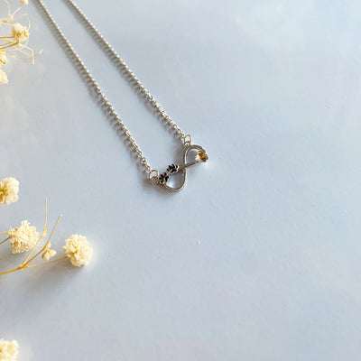 Infinity Paw Print Necklace