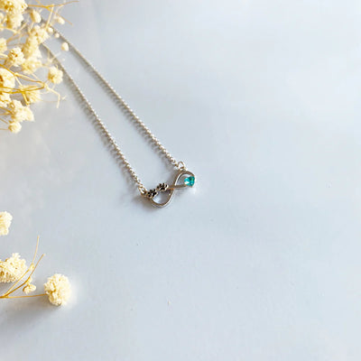 Infinity Paw Print Necklace