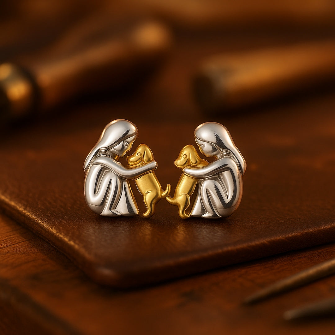 Dog Hug Earrings