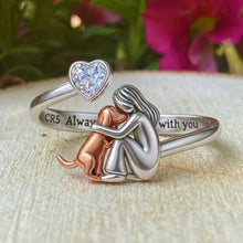 Adjustable Zirconia Dog Hug Ring