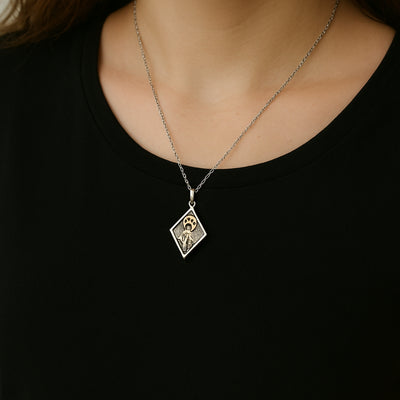 Paw Sunset Mountain Necklace
