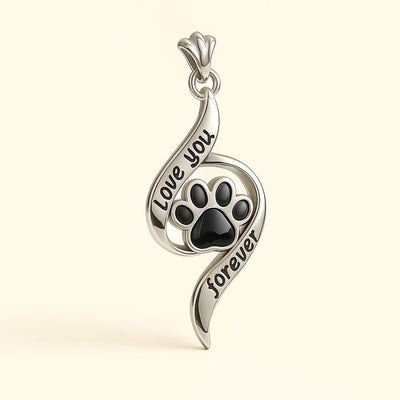 Love You Forever Paw Necklace