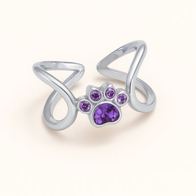 Infinite Love Paw Ring