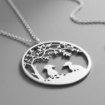 Calm Dog Silver Necklace