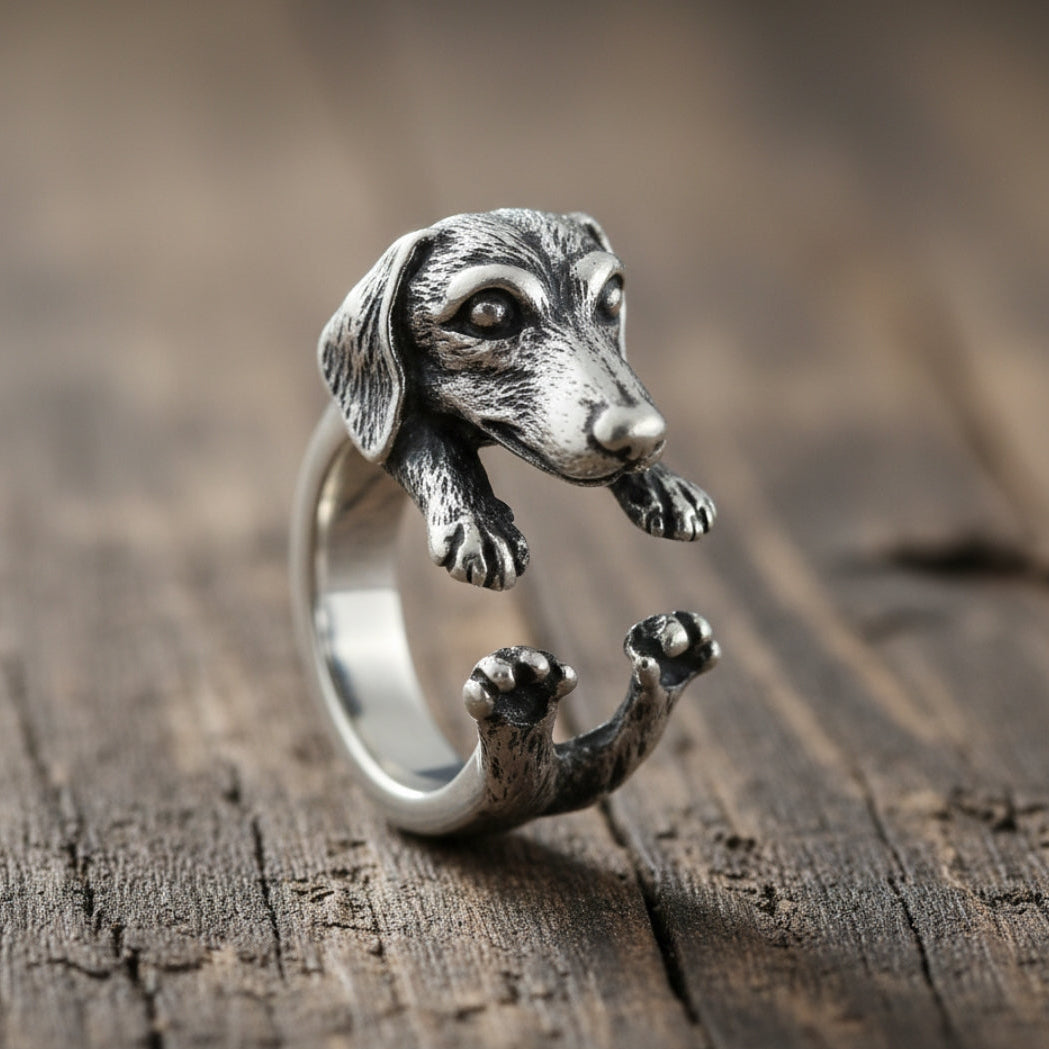 Adjustable Teckel Open Ring