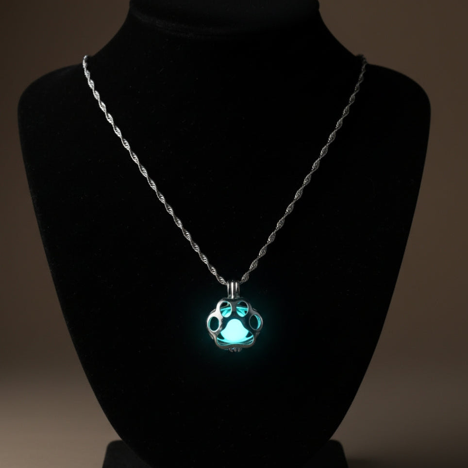 Luminous Paw Necklace