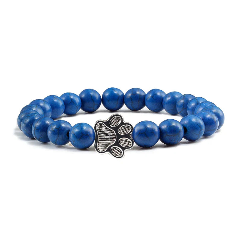 Natural Stone Paw Bracelet