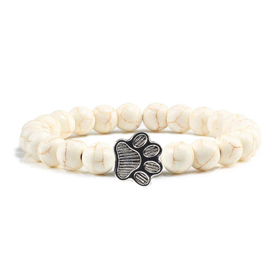 Natural Stone Paw Bracelet