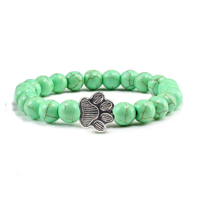 Natural Stone Paw Bracelet