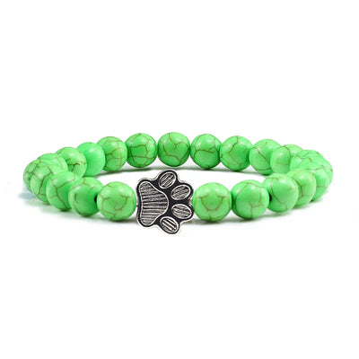 Natural Stone Paw Bracelet