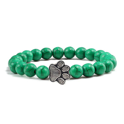 Natural Stone Paw Bracelet