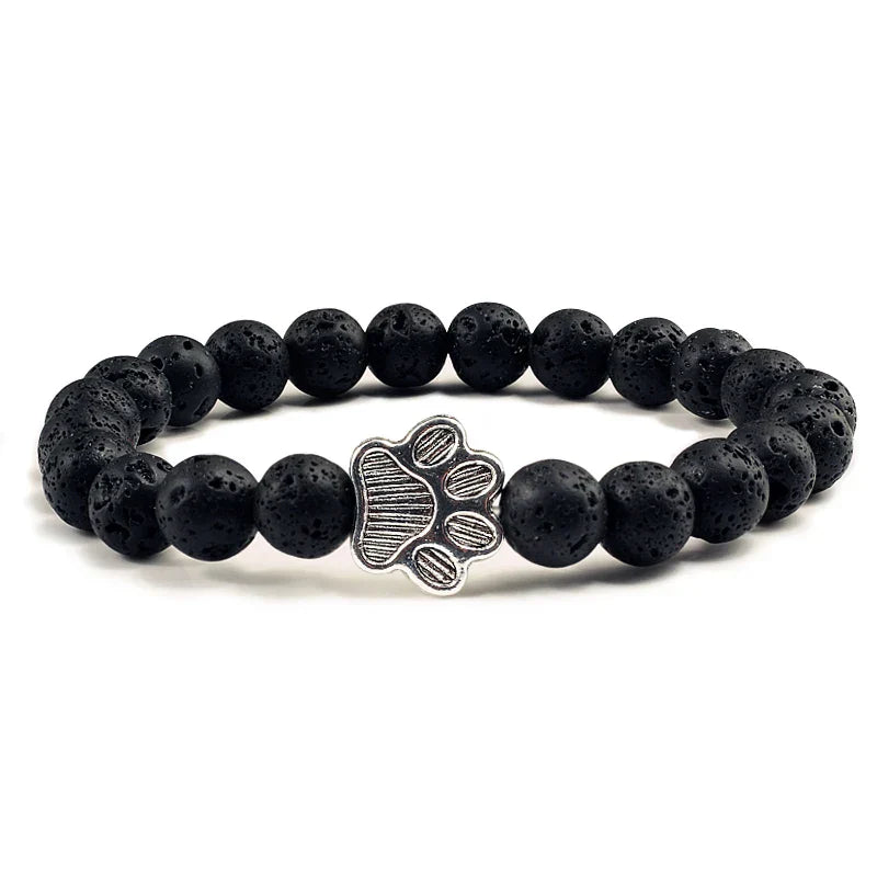Natural Stone Paw Bracelet