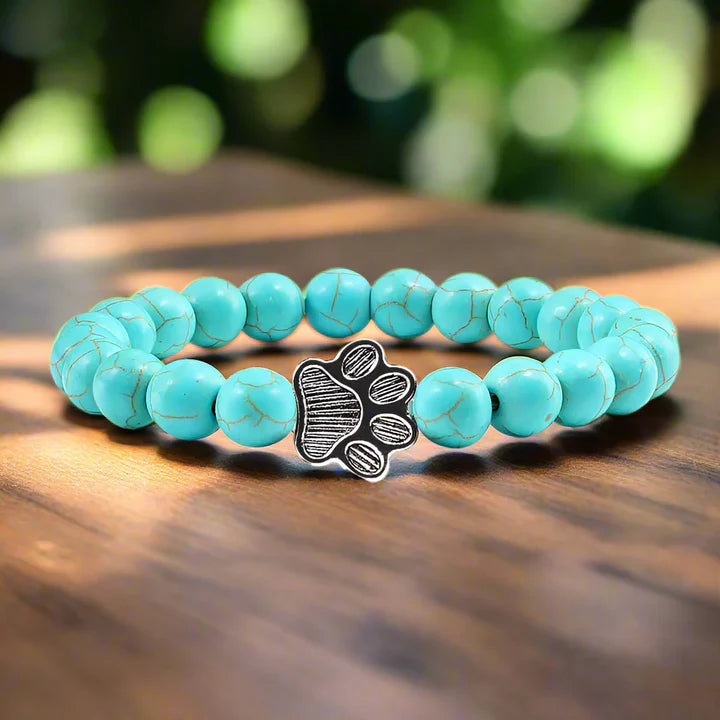 Natural Stone Paw Bracelet