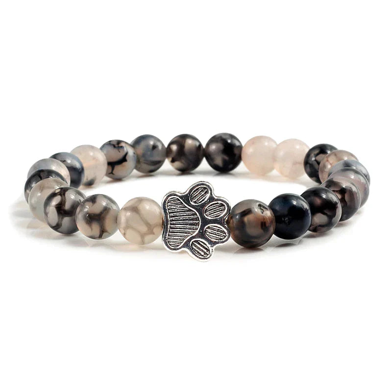 Natural Stone Paw Bracelet