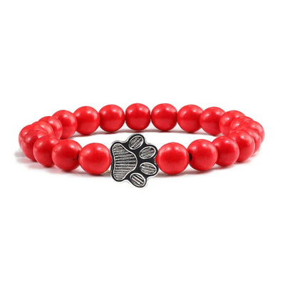 Natural Stone Paw Bracelet