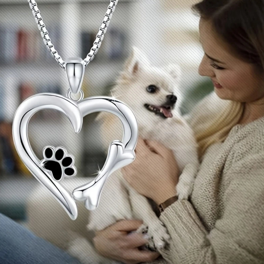 Love Paw & Bone Necklace