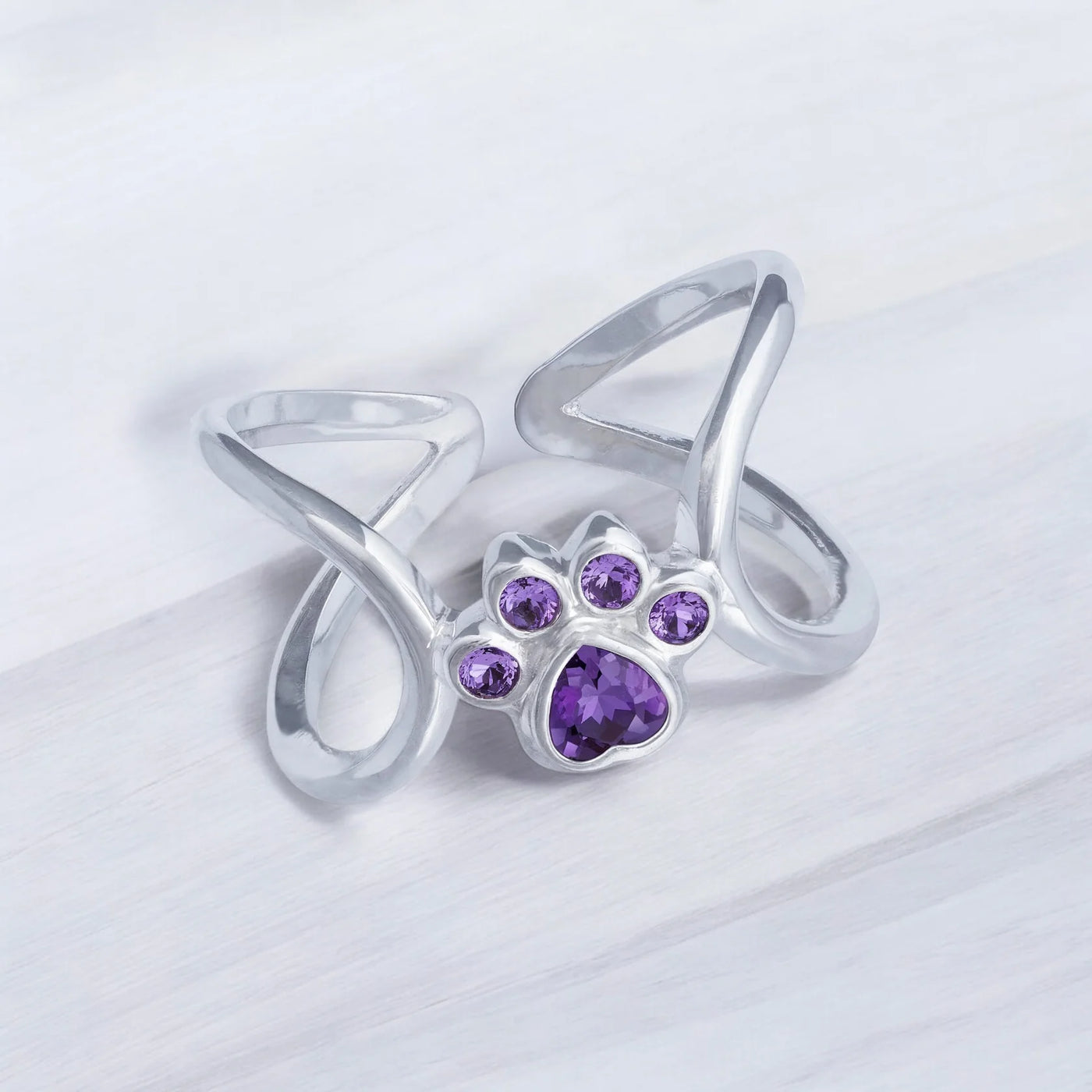 Infinite Love Paw Ring