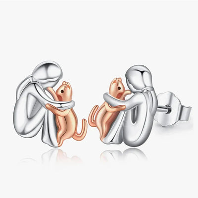 Cat Hug Earrings