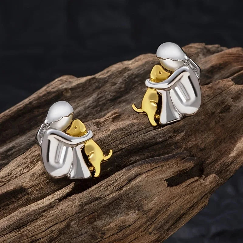Dog Hug Earrings