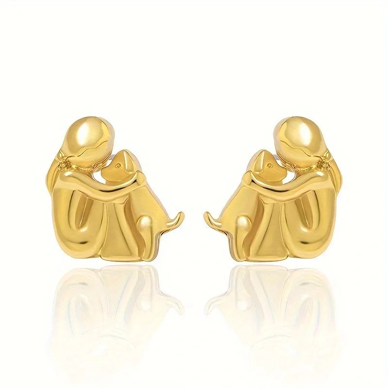Dog Hug Earrings