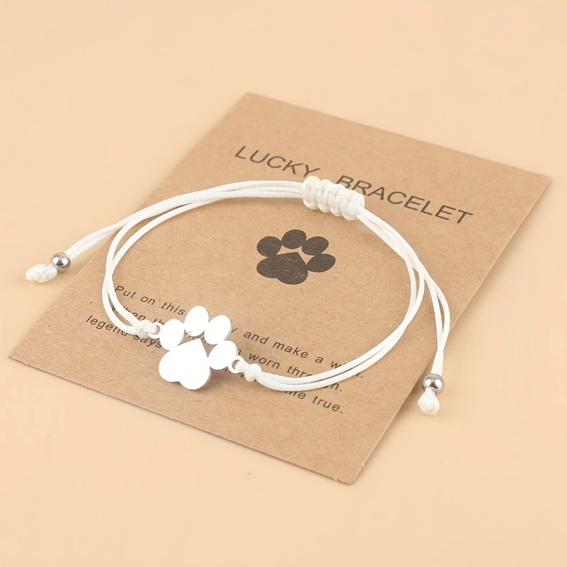 Paw Silvered Layer Bracelet