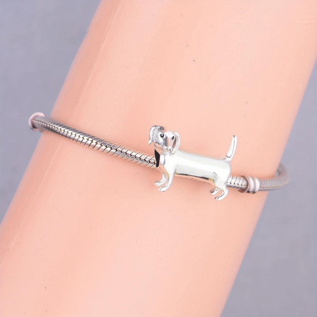Dachshund Silver Bracelet